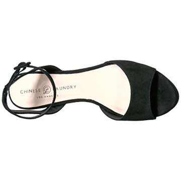 Chinese Laundry Women's Theresa Platform Dress Sandal, Black Suede, 7.5 M US