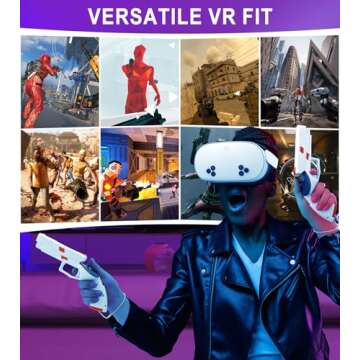VR Controller Grip Accessories for Meta Quest 3S/ Quest 3 -Delivering and Precision for FPS Games and Beyond VR