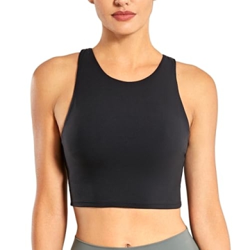 CRZ YOGA High Neck Sports Bra Comfort Support Yoga Pilates