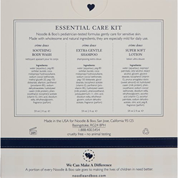 Noodle & Boo Essential Baby Bath Set for Newborns