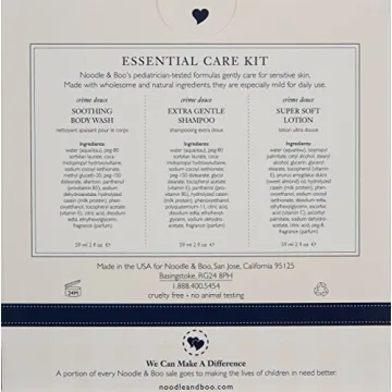 Noodle & Boo Essential Baby Bath Set for Newborns