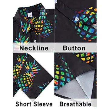 Men's Hawaiian Shirt Comfortable Tropical Print Casual Wear