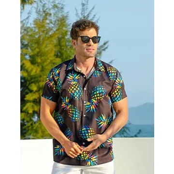 Men's Hawaiian Shirt Comfortable Tropical Print Casual Wear