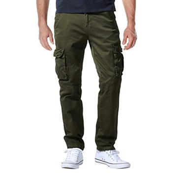Match Men's Casual Wild Cargo Pants - Durable Outdoor Work Wear #6531 (32, Army Green)