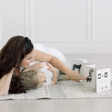 Baby's Tummy Time Book Box Set with High-Contrast Art