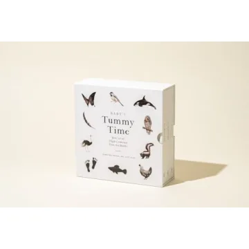 Baby's Tummy Time Book Box Set with High-Contrast Art