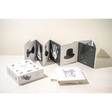 Baby's Tummy Time Book Box Set with High-Contrast Art