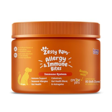 Zesty Paws Dog Allergy Relief - Dog Itching Skin Relief - Dog Probiotics for Itchy Skin and Itchy Ea...