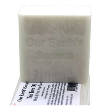 Our Earth's Secrets - 2 Lbs Melt and Pour Soap Base - Tea Tree Oil