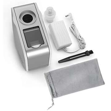 Pure Enrichment MistAire Travel - Ultrasonic Cool Mist Water Bottle Humidifier with Auto Shut-Off, Mood Light, Fold-Out Leg, and Storage Bag for Portable Use at Home, Office, Hotel, and More