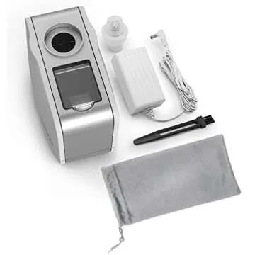 Pure Enrichment MistAire Travel - Ultrasonic Cool Mist Water Bottle Humidifier with Auto Shut-Off, Mood Light, Fold-Out Leg, and Storage Bag for Portable Use at Home, Office, Hotel, and More