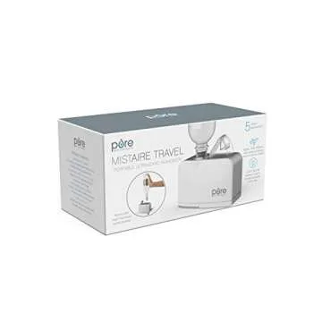 Pure Enrichment MistAire Travel - Ultrasonic Cool Mist Water Bottle Humidifier with Auto Shut-Off, Mood Light, Fold-Out Leg, and Storage Bag for Portable Use at Home, Office, Hotel, and More