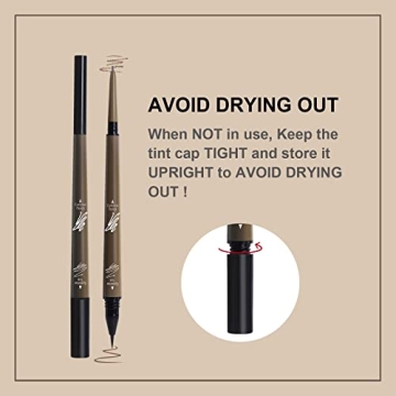 Music Flower Dual-Ended Waterproof Eyebrow Pencil