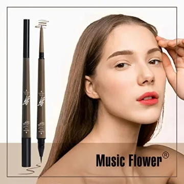 Music Flower Dual-Ended Waterproof Eyebrow Pencil