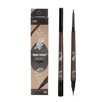 Music Flower Dual-Ended Waterproof Eyebrow Pencil