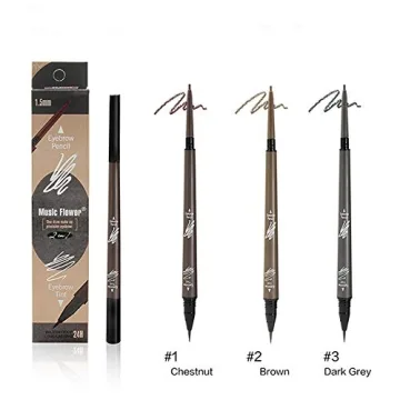 Music Flower Dual-Ended Waterproof Eyebrow Pencil