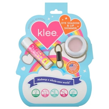 Luna Star Klee Eye Shadow and Lip Shimmer Makeup Kit – Kid-Friendly Non-Toxic Makeup