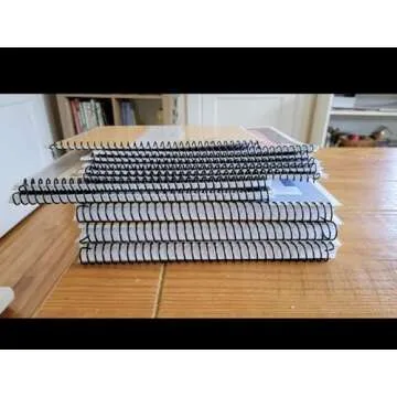Plutreas 100 Pack Plastic Spiral Binding Coils, 4:1 Pitch, Spiral Binding Spines for Office Documents, Engineer Papers, Business Projects (12mm (90 Sheet Capacity))