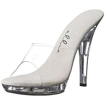 Ellie Shoes Women's M-Vanity, Clear, 9 M US