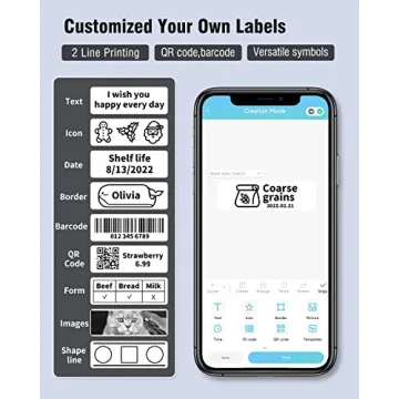 Phomemo D30 Label Maker - Portable Bluetooth Label Printer