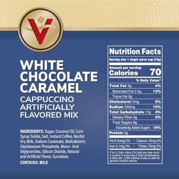 Victor Allen's White Chocolate Caramel Cappuccino Pods - 42 Count