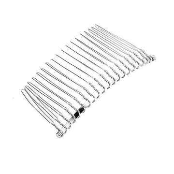 Ruwado 2 Pcs Vintage Hair Side Comb for Weddings and Parties