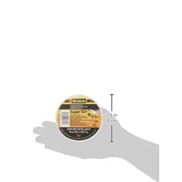 Scotch Super33 Vinyl Electrical Tape - 66 ft, Black, Strong Adhesive