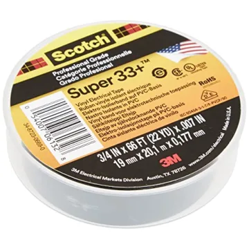 Scotch Super33 Vinyl Electrical Tape - 66 ft, Black, Strong Adhesive