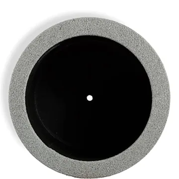 PolyStone Baja Modern Outdoor/Indoor Round Planter, 23" L x 23" W x 19" H, Lightweight, Heavy Duty, Weather Resistant, Polymer Finish, Commercial Grade and Residential, Drain Hole (Gray Granite)