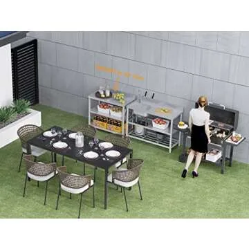 Stainless Steel Sink Set for Kitchen and Outdoor Prep