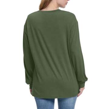OFEEFAN Stylish Fall Tunic Tops for Women