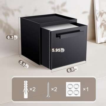 TAINESS Disposable Face Towel Storage Box for Easy Organization