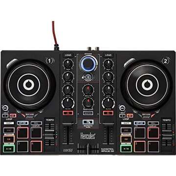 Master DJing with Hercules DJControl Inpulse 200 – Beginner-Friendly USB Controller