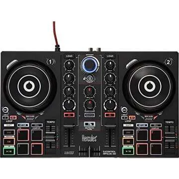Master DJing with Hercules DJControl Inpulse 200 – Beginner-Friendly USB Controller