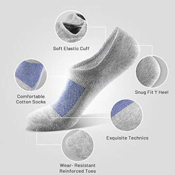 IDEGG No Show Socks for Men – Comfortable & Stylish