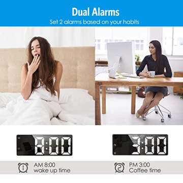 Ankilo Digital Alarm Clock with Temperature Display