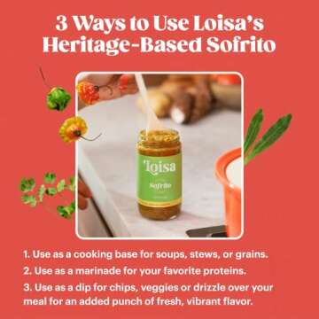 Loisa Sofrito Cooking Sauce - Vegan Latin Flavor, 12 oz