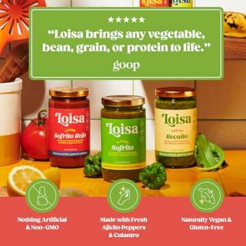 Loisa Sofrito Cooking Sauce - Vegan Latin Flavor, 12 oz