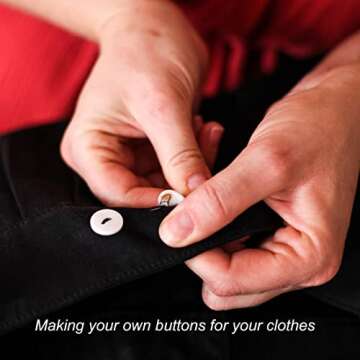 TuNan Silicone Button Molds - 5 Sizes for DIY Crafts