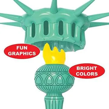 Beistle Inflatable Statue of Liberty Costume Accessories