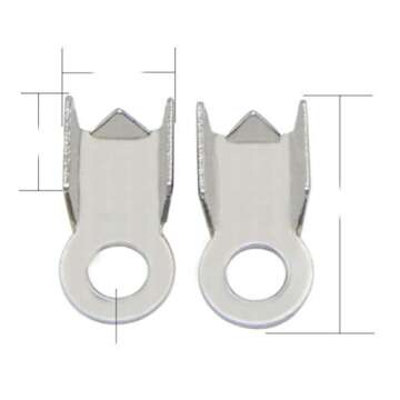 20pcs Adabele Authentic 925 Sterling Silver Tube Fold Over Cord Ends Crimp End Cap Closed Ring for D...