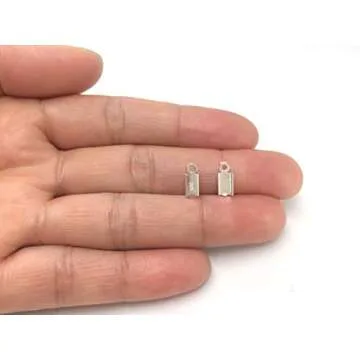 20pcs Sterling Silver Cord Ends for DIY Jewelry Craft