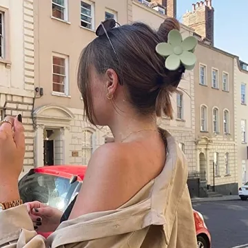 9 PCS Flower-Shaped Hair Clips - Stylish Claw Accessories