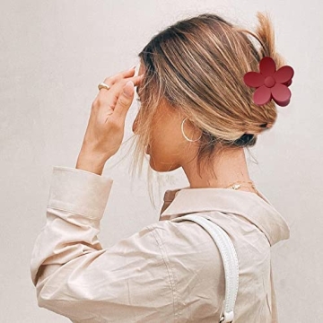 9 PCS Flower-Shaped Hair Clips - Stylish Claw Accessories