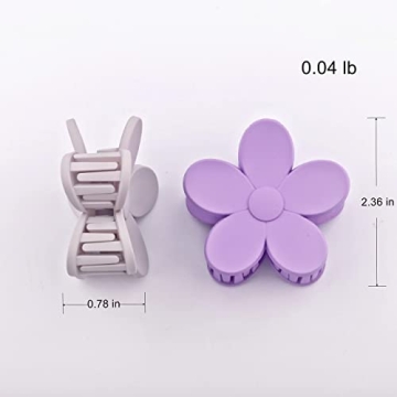 9 PCS Flower-Shaped Hair Clips - Stylish Claw Accessories