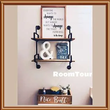 Athena's Sustainable Wooden Bathroom Decor with Humor