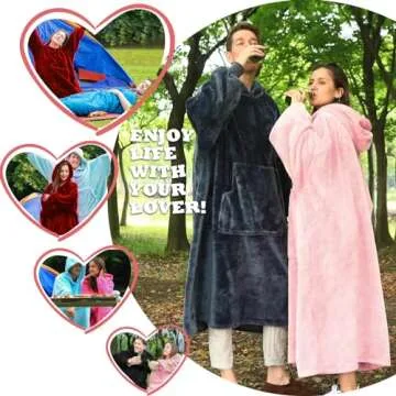 Cozy Oversized Fleece Hoodie Blanket for Everyone