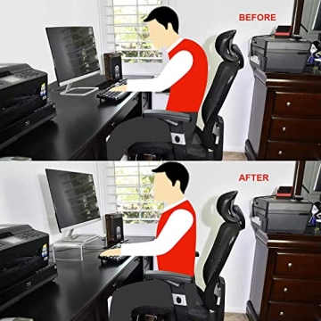 Clear Acrylic Monitor Stand Riser for Desk Organization