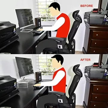 Clear Acrylic Monitor Stand Riser for Desk Organization