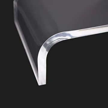 Clear Acrylic Monitor Stand Riser for Desk Organization